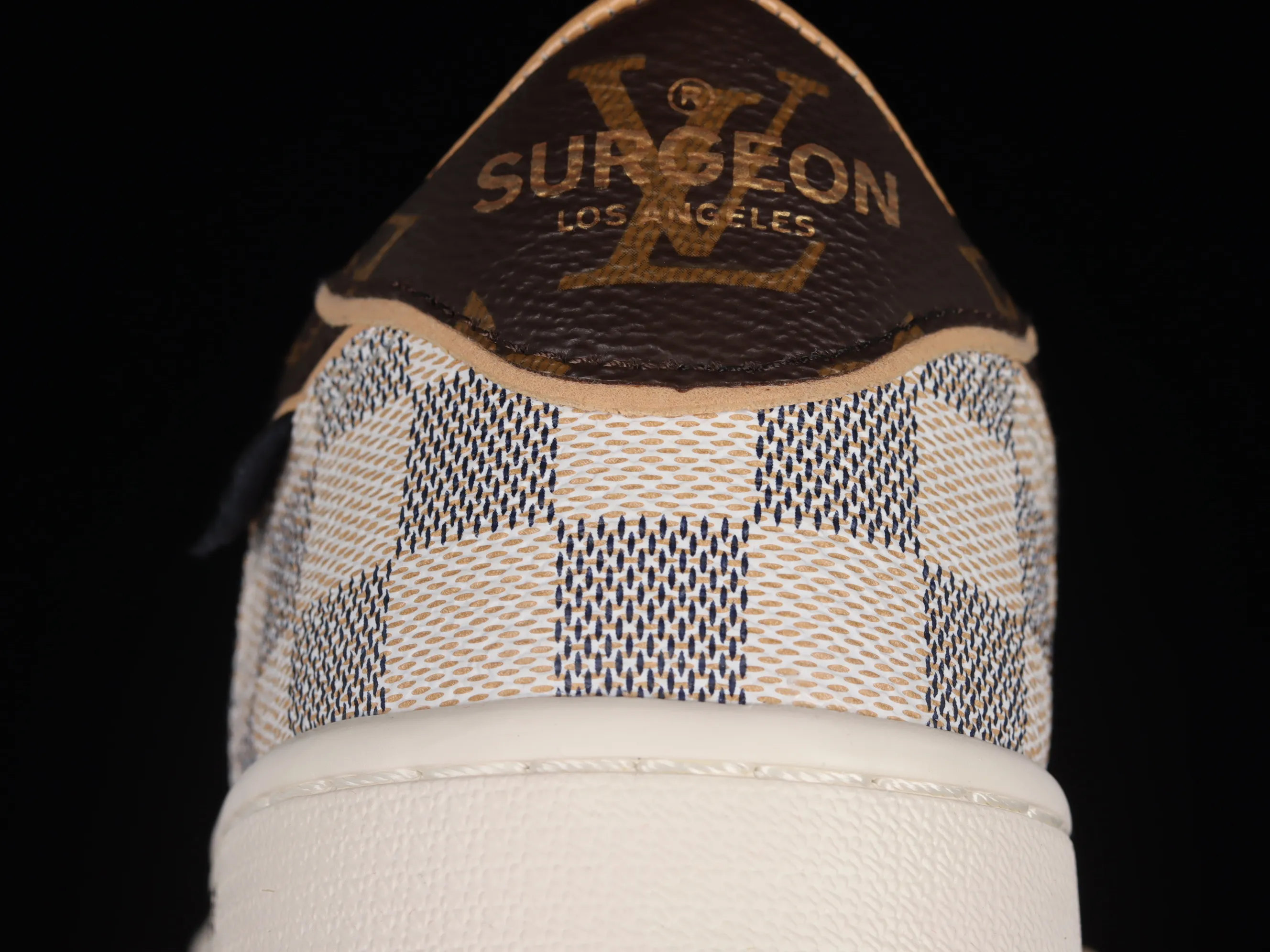 All categories Air Jordan Jordan series basketball shoes Air Jordan 1 Low gift box version Donkey brand x Air Jordan 1 Low OG Custom "Damier Azur/Brown/LV Monogram" AJ1 Joe 1 joint model classic low-top cultural versatile casual sports basketball shoes